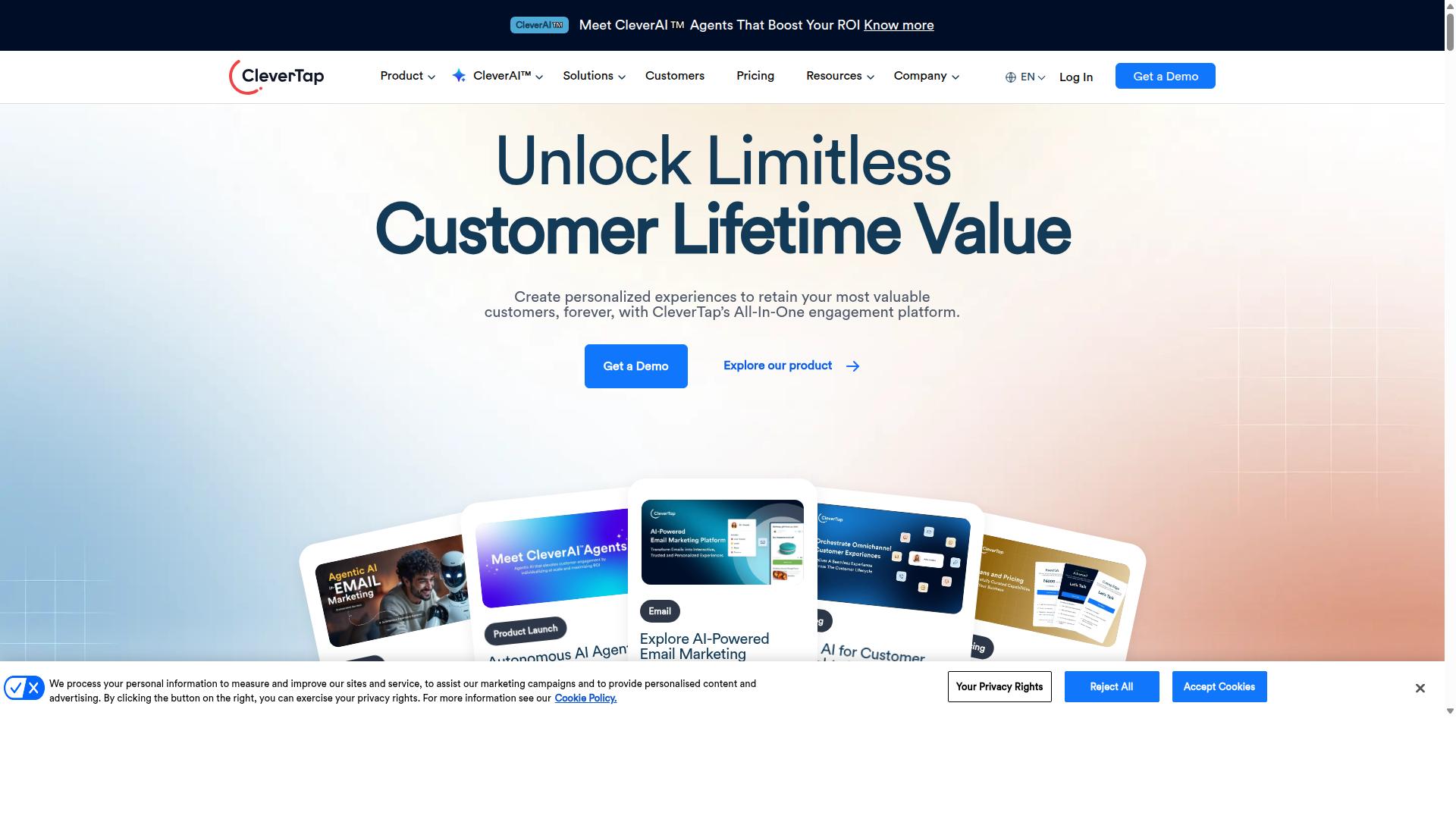 CleverTap website