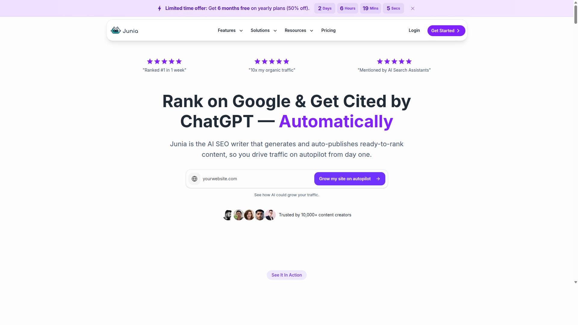 Autoblogging.ai for Bulk Article Generation website